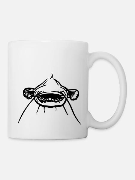 wels_von_vorne - Mug blanc - blanc