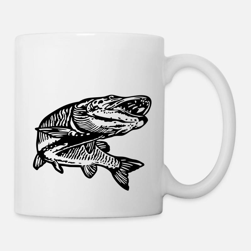 Hecht - Tasse - Weiß