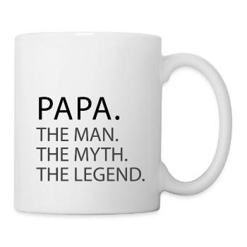 Papa. The Man. The Myth. The Legend père de la fête des pères - Mug blanc - blanc - Droite