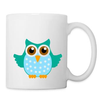 Eule - Tasse - Weiß - Rechts
