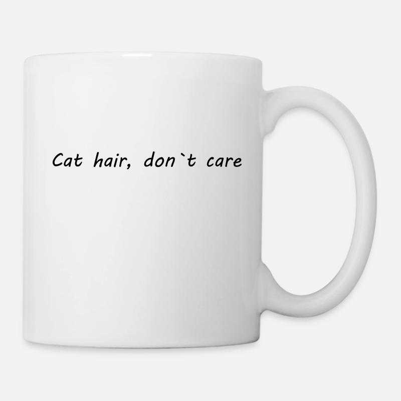 cat hair - Tasse - Weiß