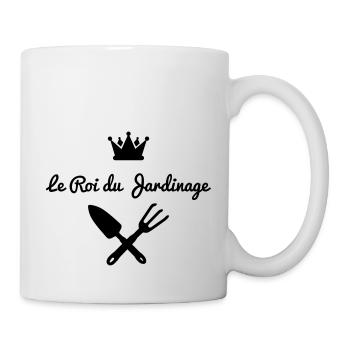 roi jardinage version 1 - Mug blanc - blanc - Droite