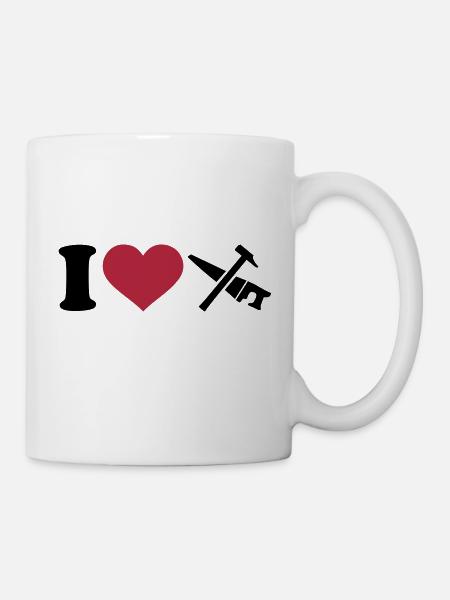Werkzeug - Tasse - Weiß