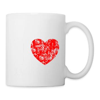 I LOVE HATERS Grunge Style - Tasse - Weiß - Rechts
