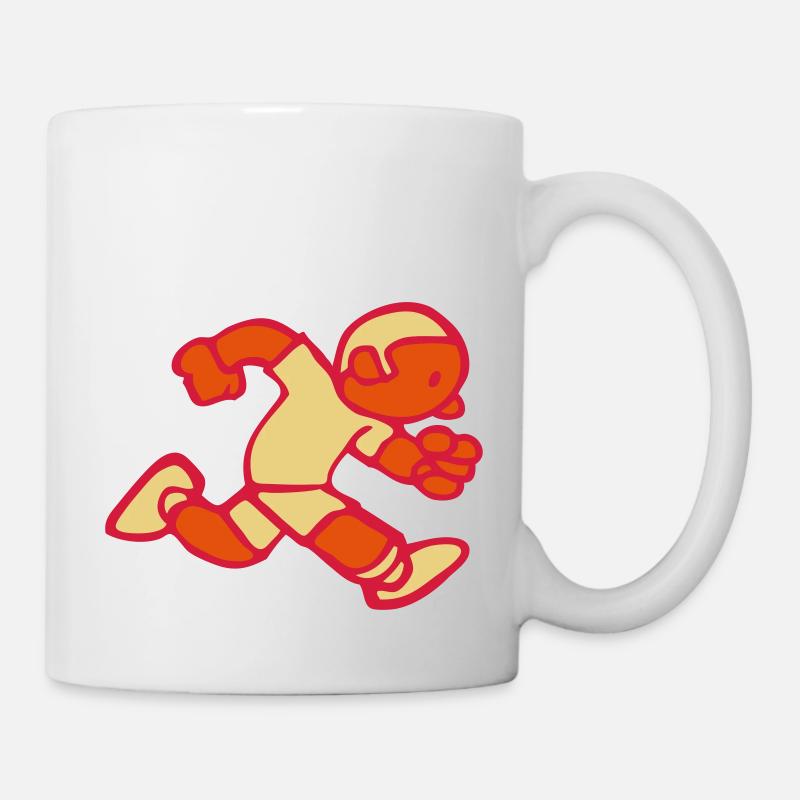drawing running jogging run funny vintage - Mug - white