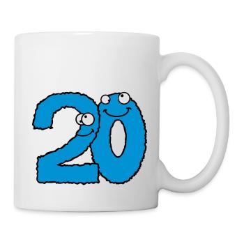 Funny 20 twenty comic monsters - Mug - white - Right