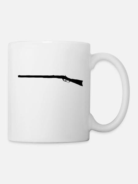 winchester73_vec_1 de - Tasse - Weiß