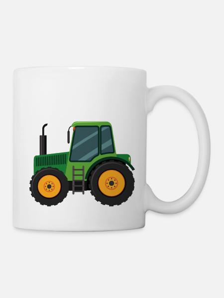 Cadeau tracteur agriculteur fermier cadeau enfant - Mug blanc - blanc