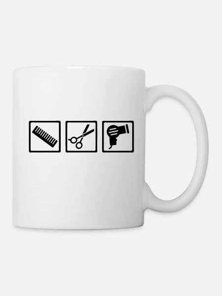 Friseur - Tasse - Weiß