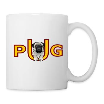 Mops - Mops - Tasse - Weiß - Rechts