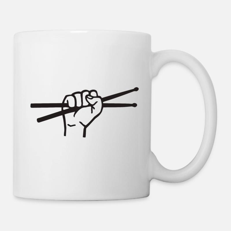 Drummer - Tasse - Weiß