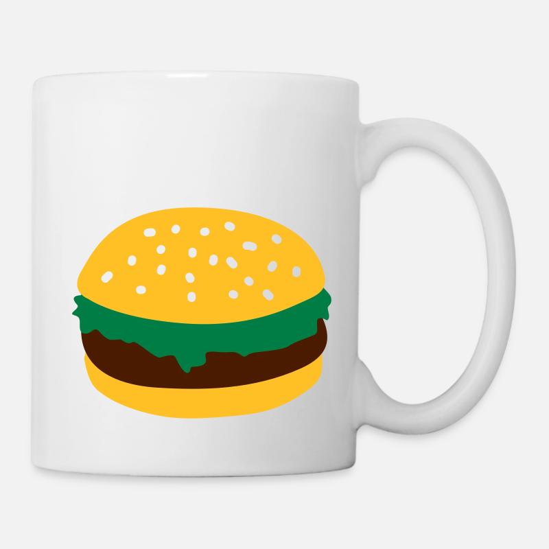 Burger - Mug blanc - blanc