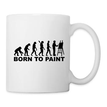 Malen - Tasse - Weiß - Rechts