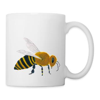 Biene - Tasse - Weiß - Rechts