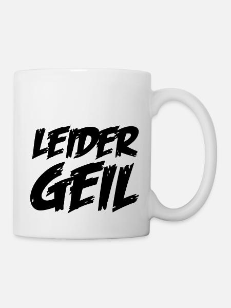 leider_geil - Tasse - Weiß