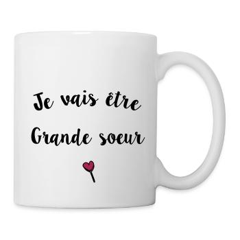 Ich werde eine große Schwester sein - Tasse - Weiß - Rechts