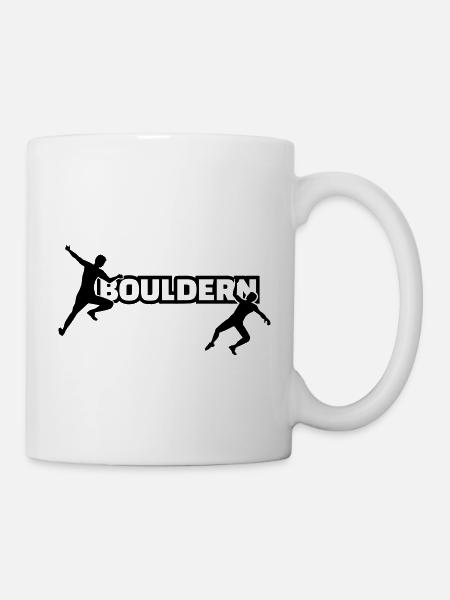 Bouldern - Tasse - Weiß