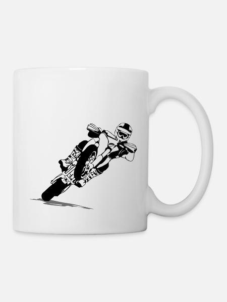 Supermoto Racing - Supermotard - Mug blanc - blanc