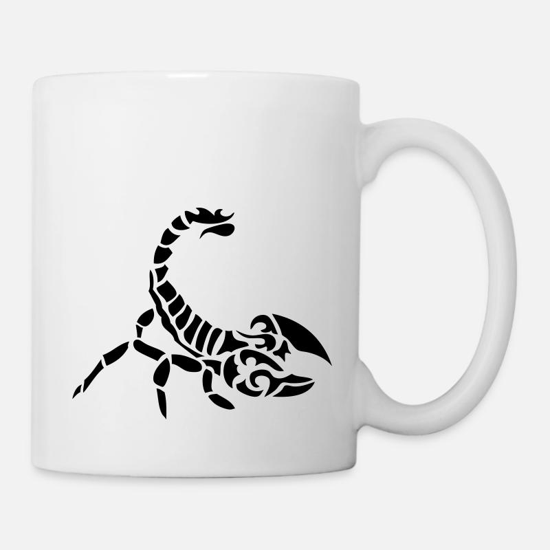 scorpion tribal - Mug blanc - blanc