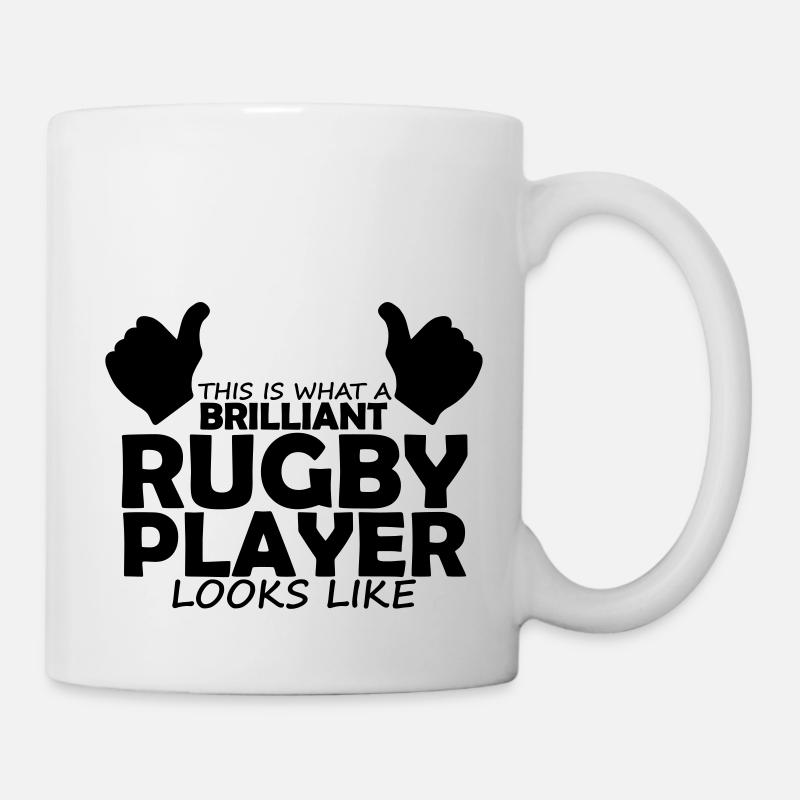 brilliant rugby player - Mug - white