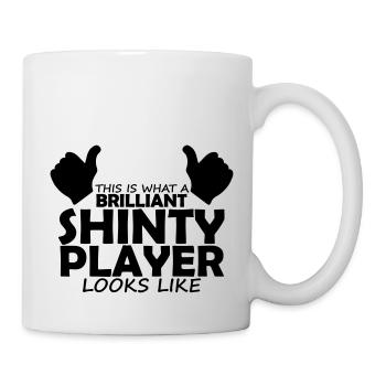 brilliant shinty player - Mug - white - Right