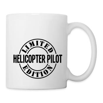 helicopter pilot limited edition stamp c - Mug - white - Right