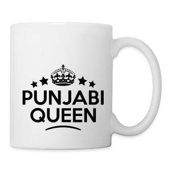 punjabi queen keep calm style copy - Mug - white - Right