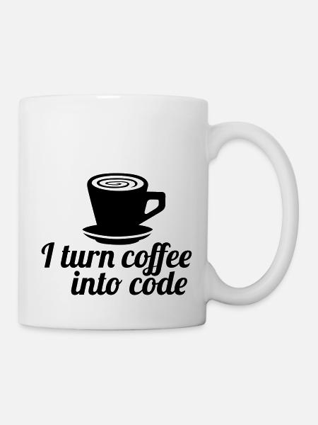 code - Mug - white
