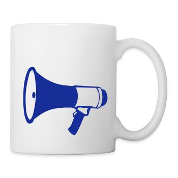 porte voix megaphone 2202 - Mug blanc - blanc - Droite