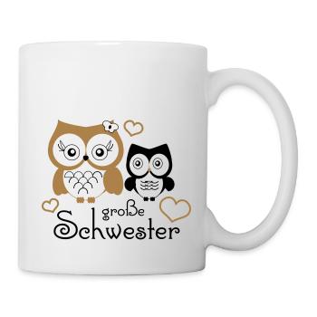 große Schwester - Mug blanc - blanc - Droite
