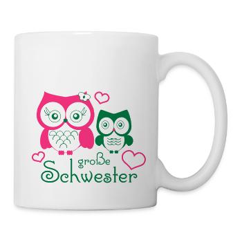 große Schwester - Mug blanc - blanc - Droite