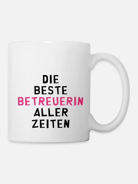 Betreuer Betreuerin Gruppenleiter Kind Gastgeber - Tasse - Weiß