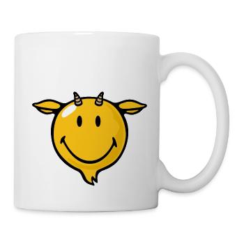 Smiley Goat - Tasse - Weiß - Rechts