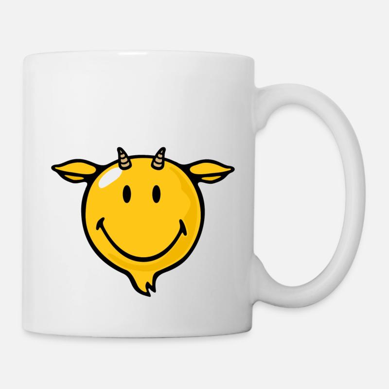 Smiley Goat - Tasse - Weiß