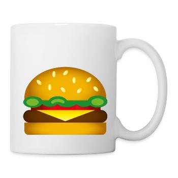 Smiley Burger - Mug blanc - blanc - Droite