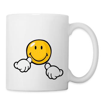 Smiley Attention - Tasse - Weiß - Rechts