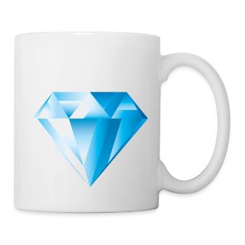 Smiley Diamant - Mug blanc - blanc - Droite
