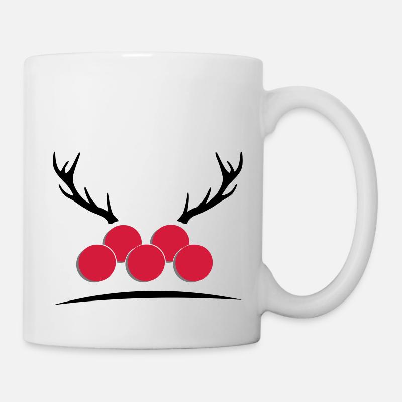Bollenhut mit Geweih - Tasse - Weiß