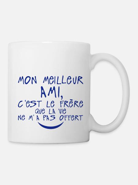 meilleur ami frere vie offert citation - Mug blanc - blanc