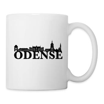 Odense Denmark skyline gift idea - Mug - white - Right