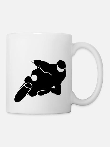Motorrad - Tasse - Weiß
