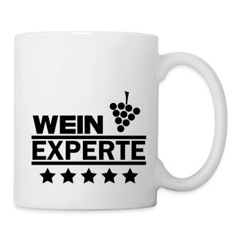 Wein Experte - Tasse - Weiß - Rechts