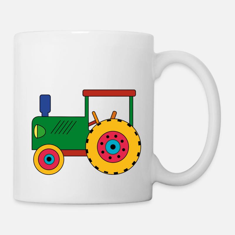 Traktor Spielzeug Trekker - Tasse - Weiß