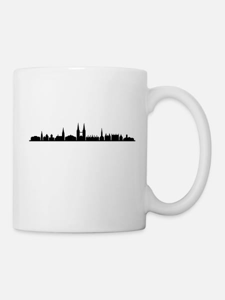 Skyline - Lübeck - Tasse - Weiß