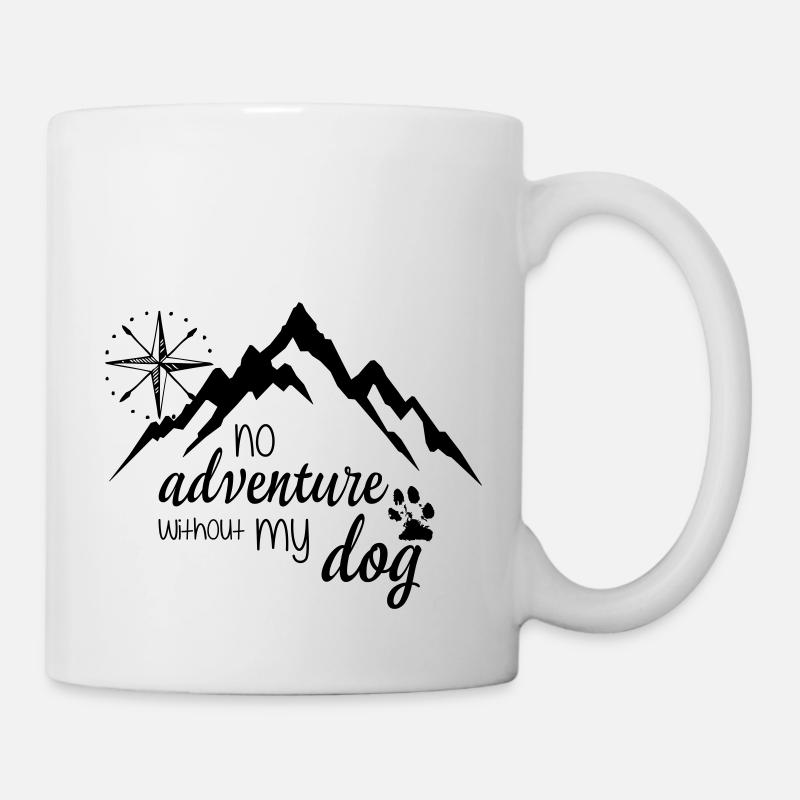 adventure dog - Tasse - Weiß