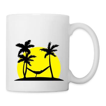 Hängematte im Paradies - Tasse - Weiß - Rechts