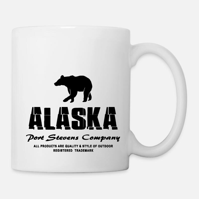 Alaska - Grizzly - Tasse - Weiß