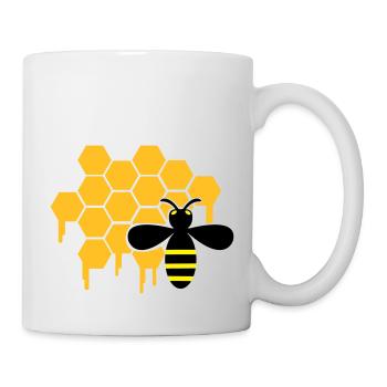 honey_wespe_02 - Tasse - Weiß - Rechts