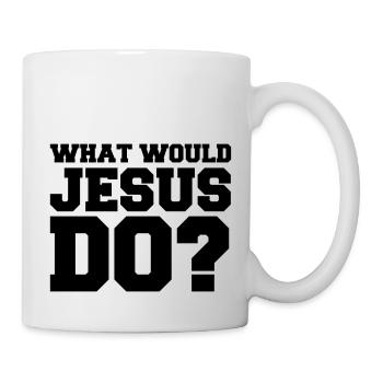 what_would_jesus_do_01 - Mug blanc - blanc - Droite
