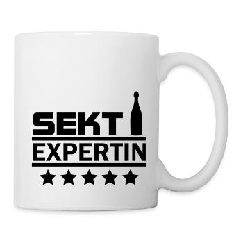 sekt expertin - Tasse - Weiß - Rechts